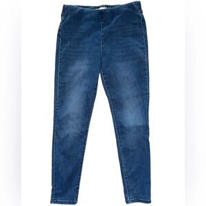 Soft Surroundings Supremely Soft Pull-On Skinny Jeans Size Medium Blue Stretch